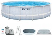 INTEX Pool-Set Chevron Prism Frame Premium 488x122 cm 26746NP